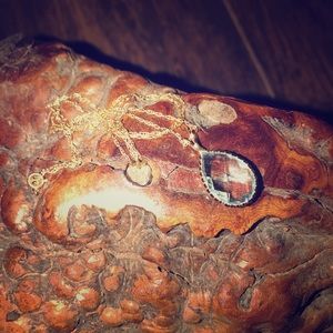 14kt gold Aquamarine Pendant necklace